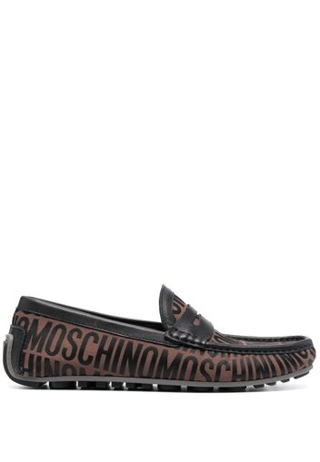 Moschino Mocassini jacquard - Marrone