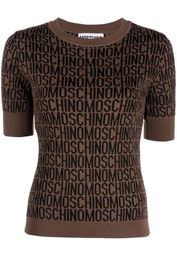 Moschino Top con stampa - Marrone