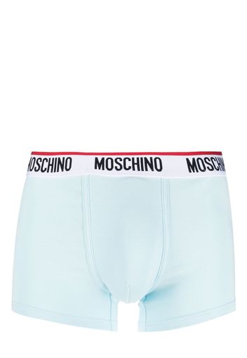 Moschino logo-print boxers - Blu