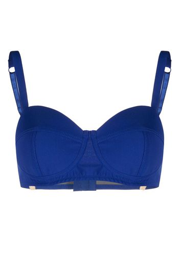 Moschino panelled underwired bra - Blu