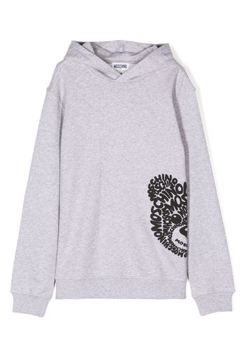 Moschino Kids Felpa con stampa Teddy Bear - Grigio