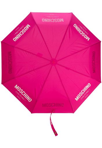 Moschino Ombrello compatto con stampa - Rosa