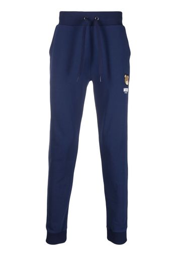 Moschino Pantaloni sportivi con applicazione - Blu