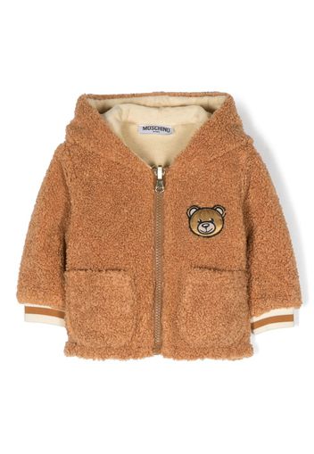 Moschino Kids Giacca Teddy Bear in felpa - Marrone