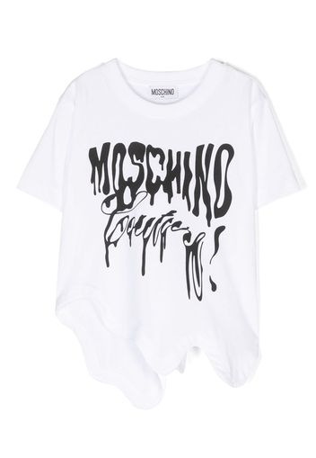 Moschino Kids T-shirt con logo - Bianco