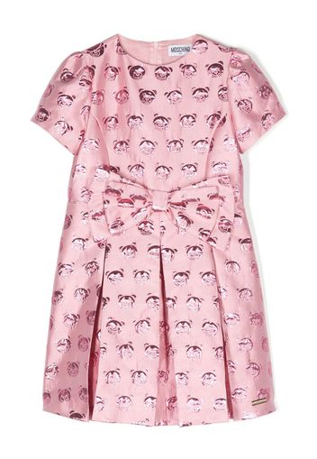 Moschino Kids Abito con stampa - Rosa