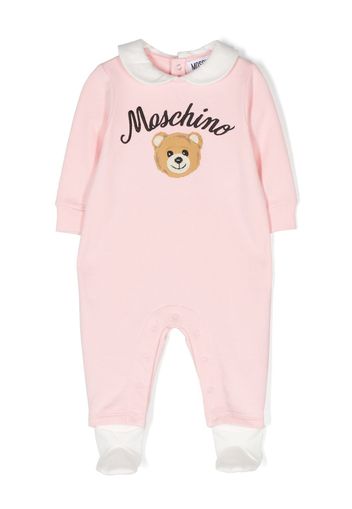 Moschino Kids Body Teddy Bear con ricamo - Rosa