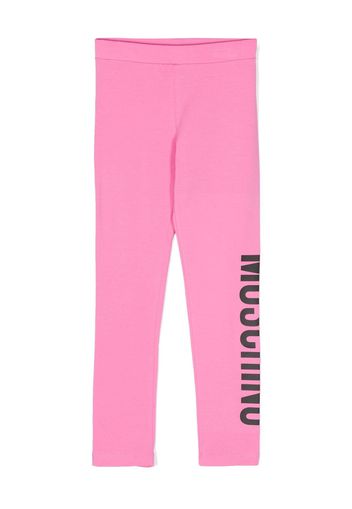 Moschino Kids Leggings con stampa - Rosa