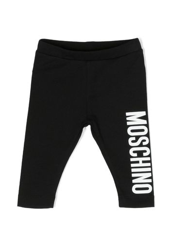 Moschino Kids Leggings con stampa - Nero