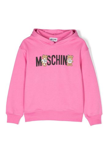 Moschino Kids Felpa con stampa Teddy Bear - Rosa