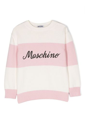 Moschino Kids Top a maniche lunghe con stampa - Rosa