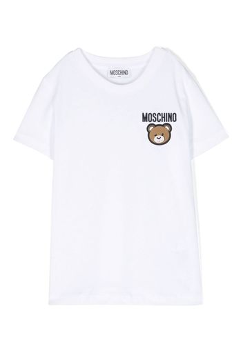 Moschino Kids Teddy Bear cotton T-shirt - Bianco