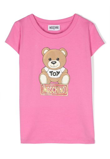 Moschino Kids T-shirt con stampa Teddy Bear - Rosa