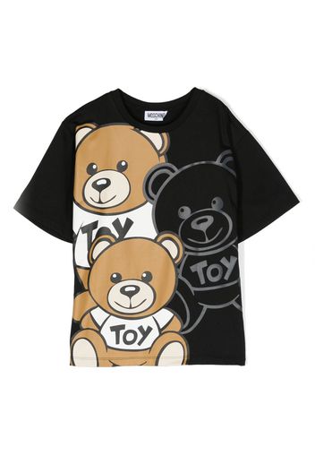 Moschino Kids T-shirt con stampa Teddy Bear - Nero