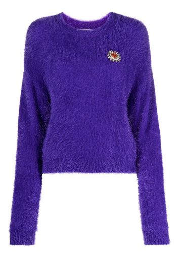 Moschino Maglione con applicazione - Viola