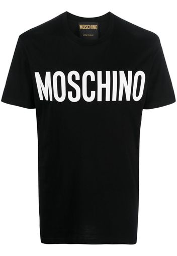 Moschino logo-print organic cotton T-shirt - Nero