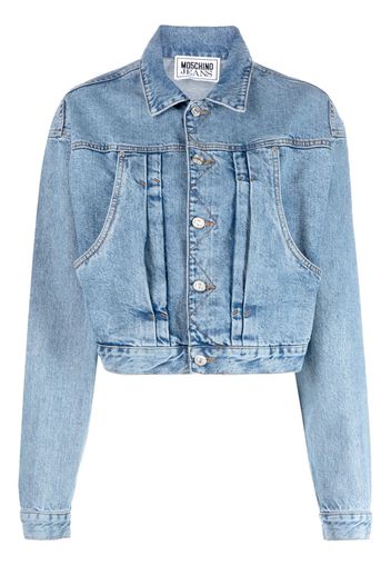 Moschino Giacca denim crop - Blu