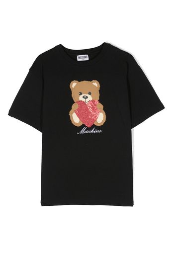 Moschino Kids Teddy Bear print T-shirt - Nero