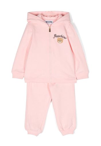 Moschino Kids logo-print track pants set - Rosa