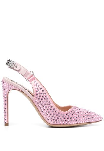 Moschino Pumps con cristalli 105mm - Rosa