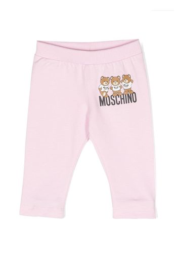 Moschino Kids Teddy Bear cotton leggings - Rosa