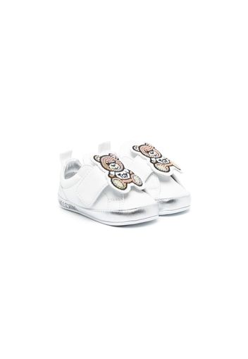 Moschino Kids Scarpe primi passi con decorazione Teddy Bear - Bianco