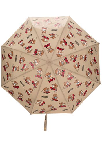 Moschino Teddy Bear compact umbrella - Toni neutri