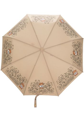 Moschino Teddy Bear compact umbrella - Toni neutri