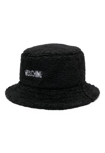 Moschino logo-embroidered bucket hat - Nero