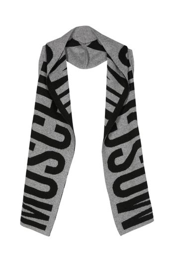 Moschino logo jacquard scarf - Nero