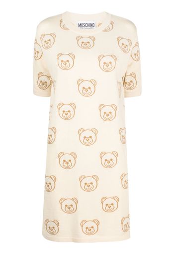 Moschino Toy-bear motif T-shirt dress - Toni neutri