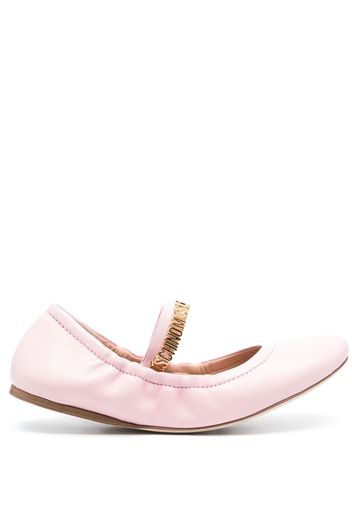 Moschino leather ballerina shoes - Rosa