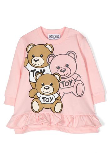 Moschino Kids logo-print cotton T-shirt - Rosa