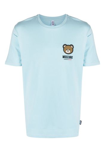 Moschino Leo Teddy-print T-shirt - Blu