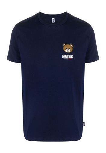 Moschino Leo Teddy-print T-shirt - Blu