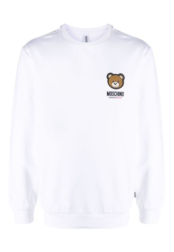 Moschino Leo Teddy-print sweatshirt - Bianco