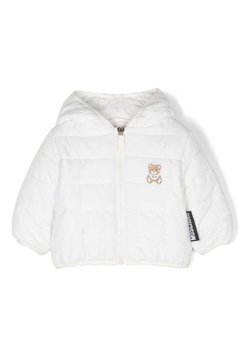 Moschino Kids Teddy Bear padded jacket - Bianco