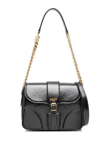 Moschino logo-print leather tote bag - Nero