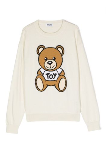 Moschino Kids Teddy Bear long-sleeve jumper - Toni neutri