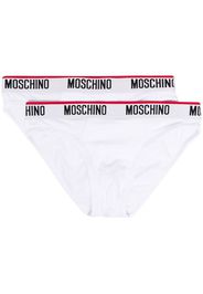 Moschino logo-waistband jersey boxers pack of three - Grigio