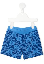 Moschino Kids Shorts con stampa - Blu