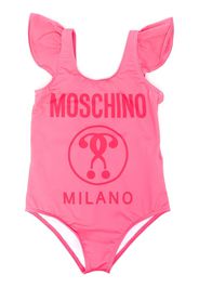 Moschino Kids Costume intero con stampa - Rosa