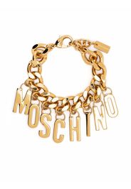 Moschino Anello con logo inciso - Oro