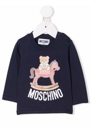 Moschino Kids Top con stampa - Blu