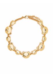 Moschino heart-charm pearl choker - Oro