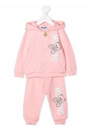 Moschino Kids logo-print cotton tracksuit - Rosa