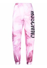 Moschino Pantaloni sportivi con stampa - Rosa