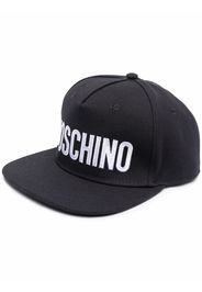 Moschino logo-print flat cap - Nero