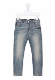 Moschino Kids Jeans slim Toy Bear - Blu