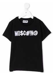 Moschino Kids logo-print cotton T-Shirt - Nero